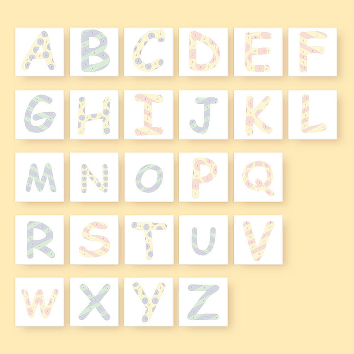 Paint By Numbers KitiSuvio Mini Series Alphabet No.6 - isuvio