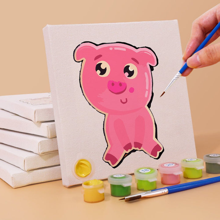 Paint By Numbers KitiSuvio Mini Series Cartoon Animals No.78 - isuvio