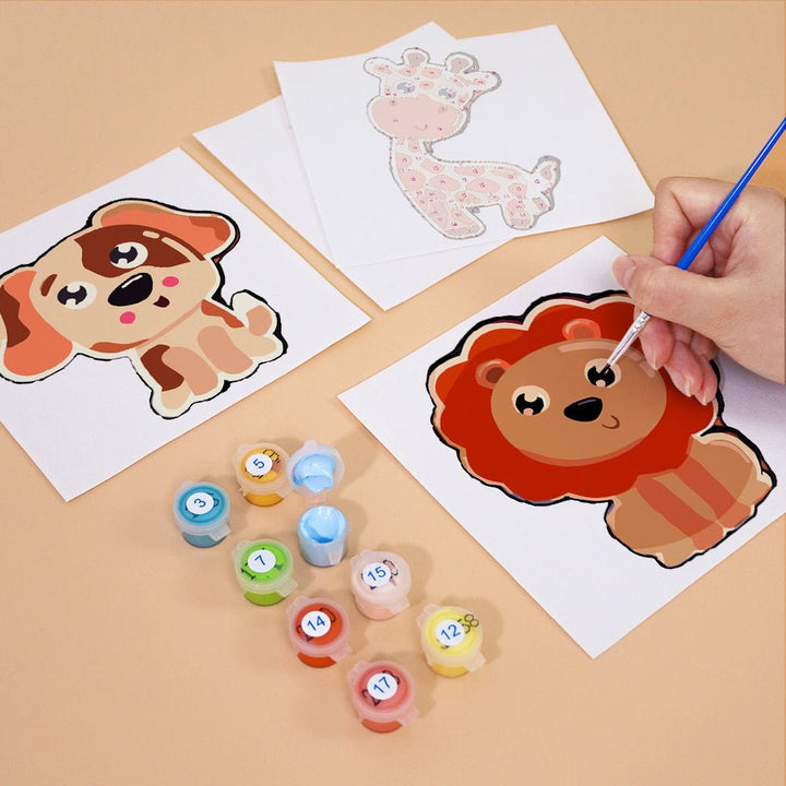 Paint By Numbers KitiSuvio Mini Series Cartoon Animals No.78 - isuvio