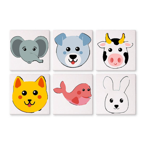 Paint By Numbers KitiSuvio Mini Series Cartoon Animals No.79 - isuvio
