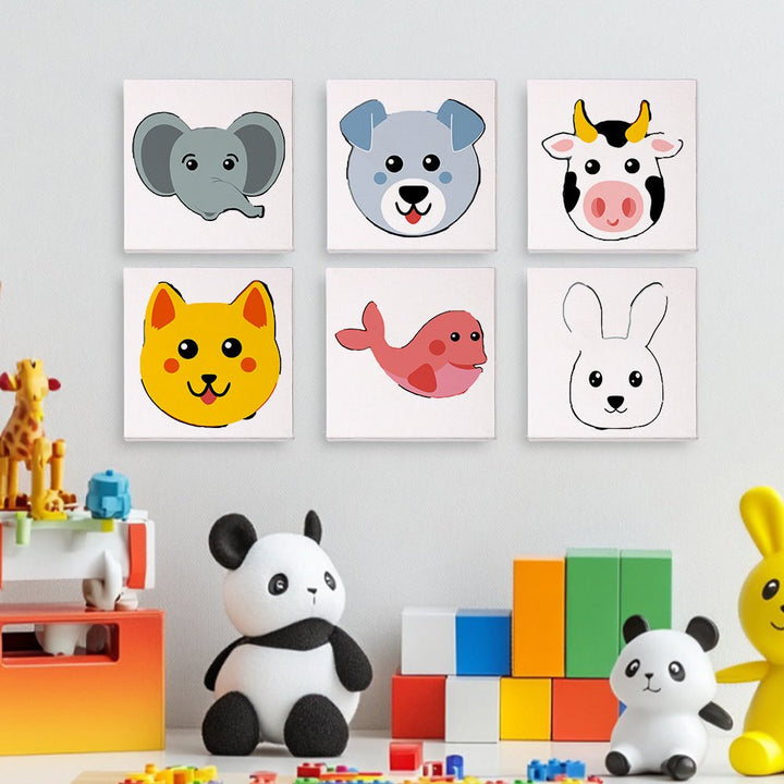 Paint By Numbers KitiSuvio Mini Series Cartoon Animals No.79 - isuvio