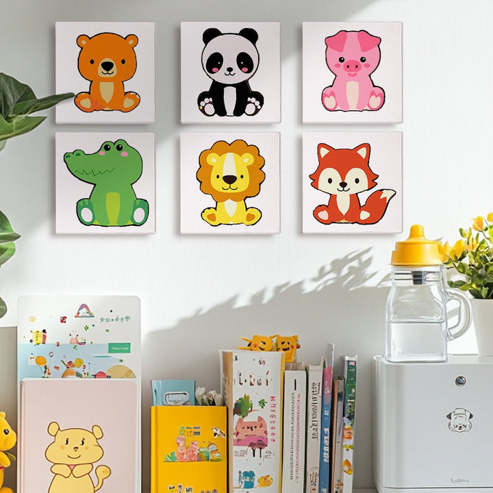 Paint By Numbers KitiSuvio Mini Series Cartoon Animals No.80 - isuvio