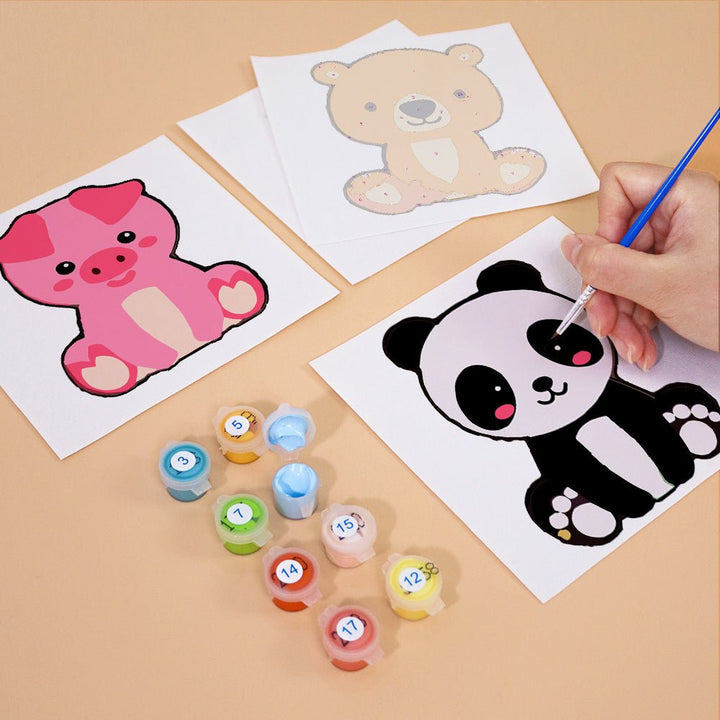 Paint By Numbers KitiSuvio Mini Series Cartoon Animals No.80 - isuvio