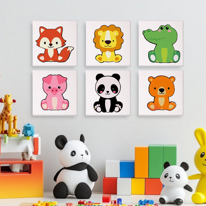 Paint By Numbers KitiSuvio Mini Series Cartoon Animals No.80 - isuvio
