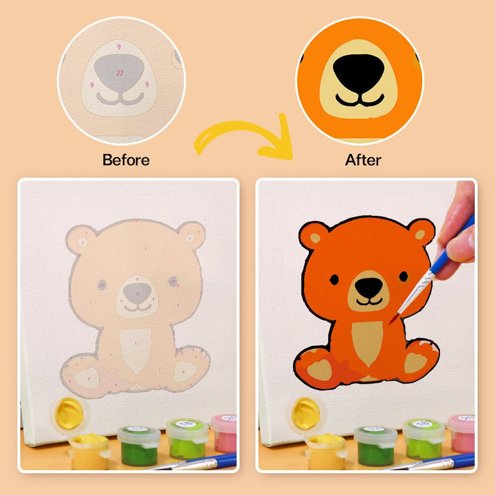 Paint By Numbers KitiSuvio Mini Series Cartoon Animals No.80 - isuvio