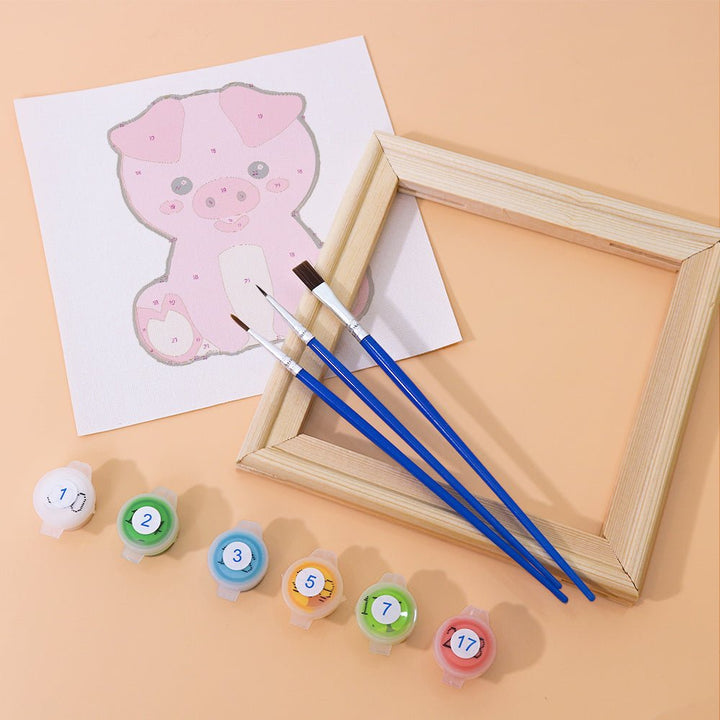 Paint By Numbers KitiSuvio Mini Series Cartoon Animals No.80 - isuvio