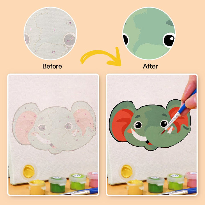 Paint By Numbers KitiSuvio Mini Series Cartoon Animals No.81 - isuvio