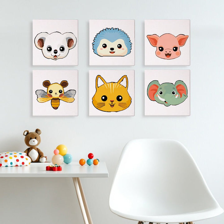 Paint By Numbers KitiSuvio Mini Series Cartoon Animals No.81 - isuvio