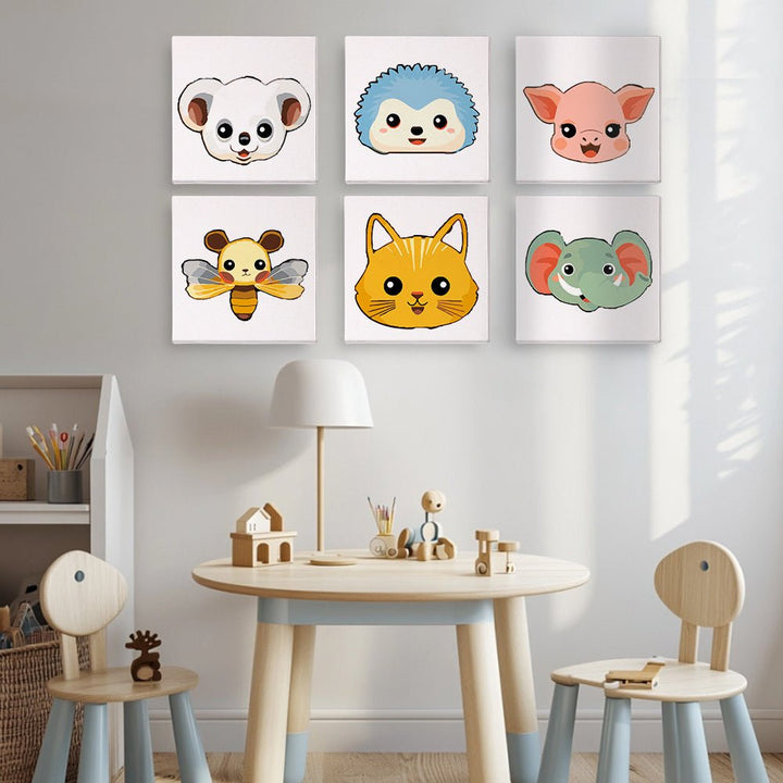 Paint By Numbers KitiSuvio Mini Series Cartoon Animals No.81 - isuvio