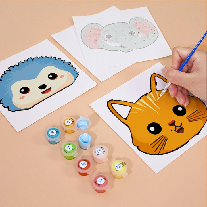 Paint By Numbers KitiSuvio Mini Series Cartoon Animals No.81 - isuvio