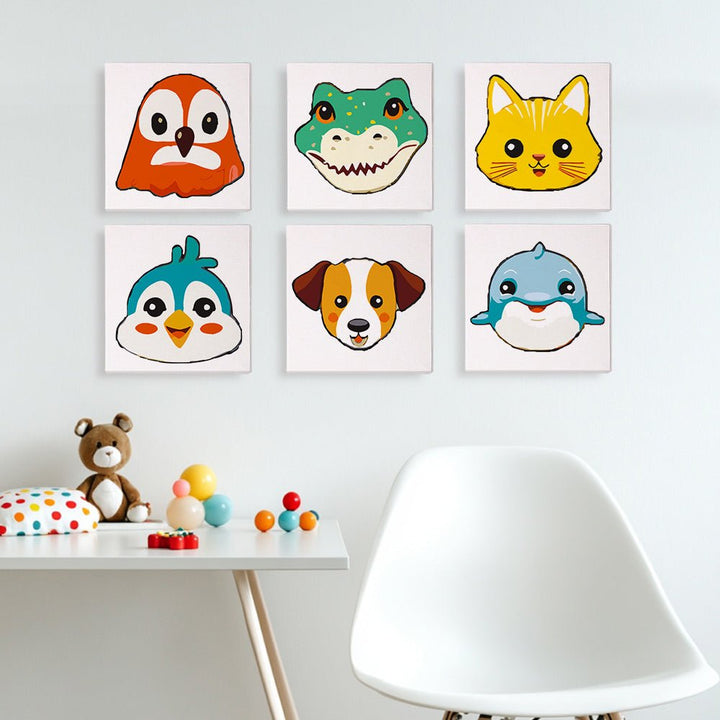 Paint By Numbers KitiSuvio Mini Series Cartoon Animals No.82 - isuvio