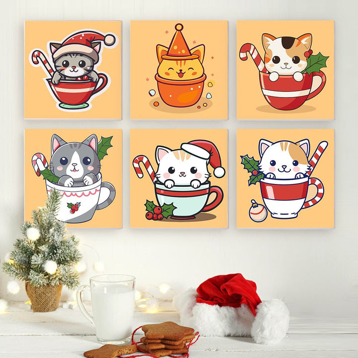 Paint By Numbers KitiSuvio Mini Series Cats No.18 - isuvio