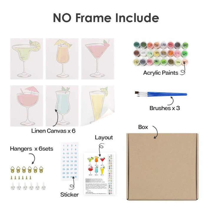 Paint By Numbers KitiSuvio Mini Series Drinks No.71 - isuvio