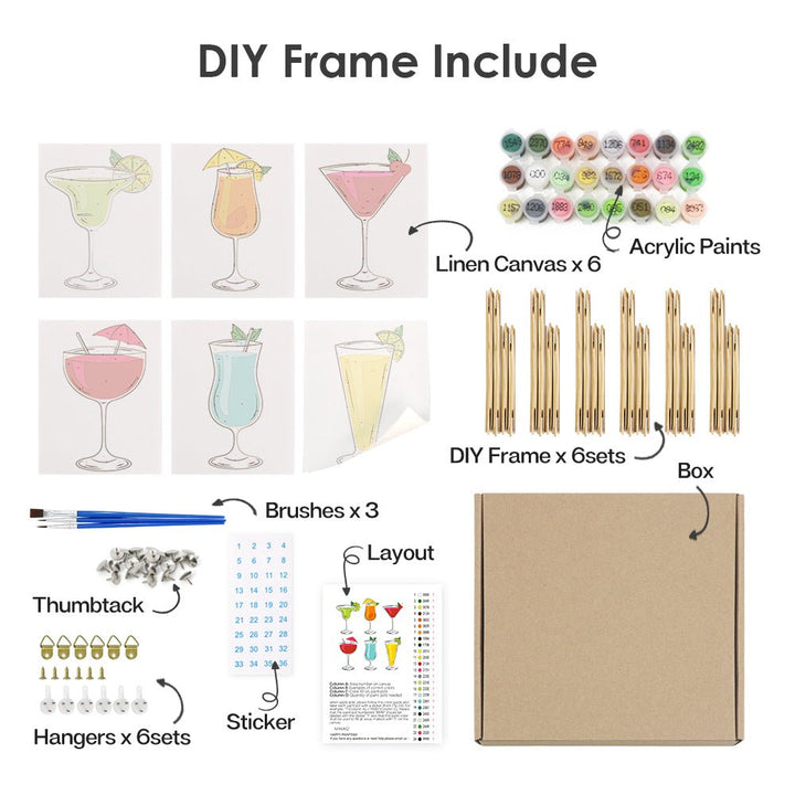 Paint By Numbers KitiSuvio Mini Series Drinks No.71 - isuvio