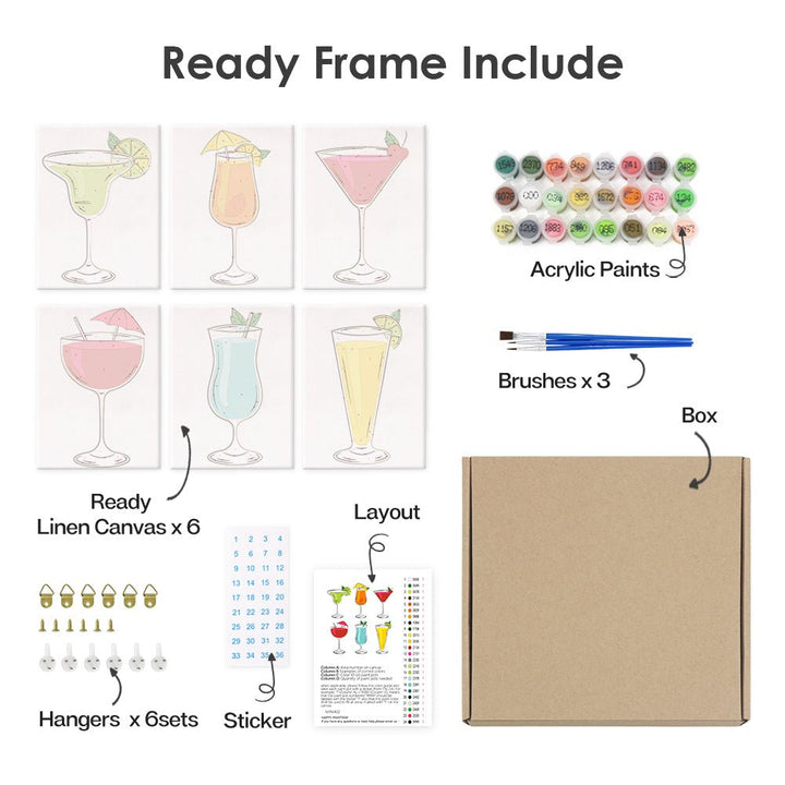 Paint By Numbers KitiSuvio Mini Series Drinks No.71 - isuvio