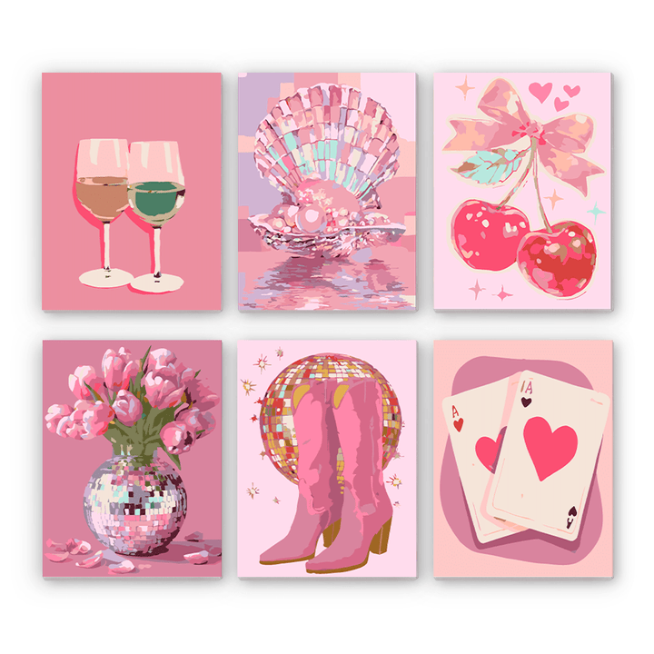 Paint By Numbers KitiSuvio Mini Series Pink No.89 - isuvio