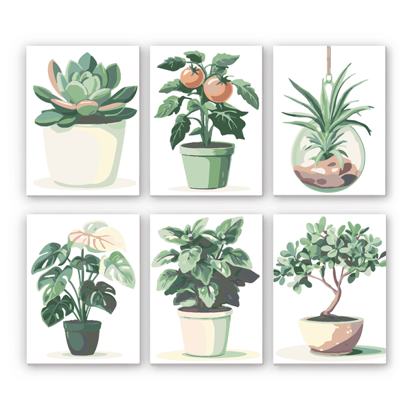 Paint By Numbers KitiSuvio Mini Series Plants No.38 - isuvio