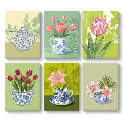 Floral Porcelain Illustrations - main product image