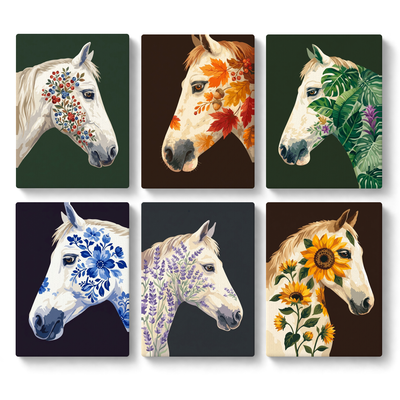 Floral Horse Portraits - main product image