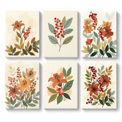 Autumnal Botanical Illustrations - main product image