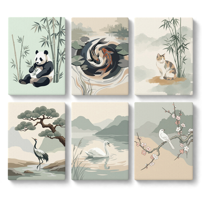 Oriental Nature Illustrations - main product image