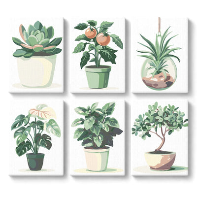 Paint By Numbers KitiSuvio Mini Series Plants No.38 - isuvio