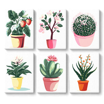Paint By Numbers KitiSuvio Mini Series Plants No.40 - isuvio