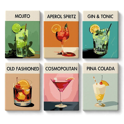 Paint By Numbers KitiSuvio Mini Series Cocktail No.23 - isuvio
