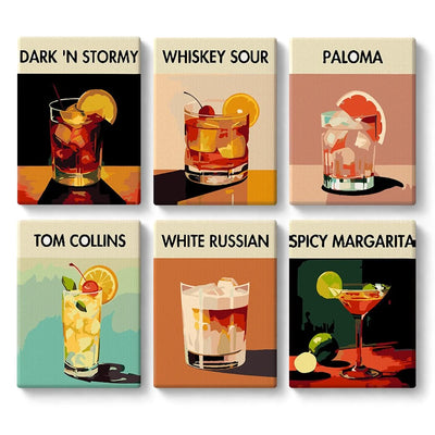 Paint By Numbers KitiSuvio Mini Series Cocktail No.24 - isuvio