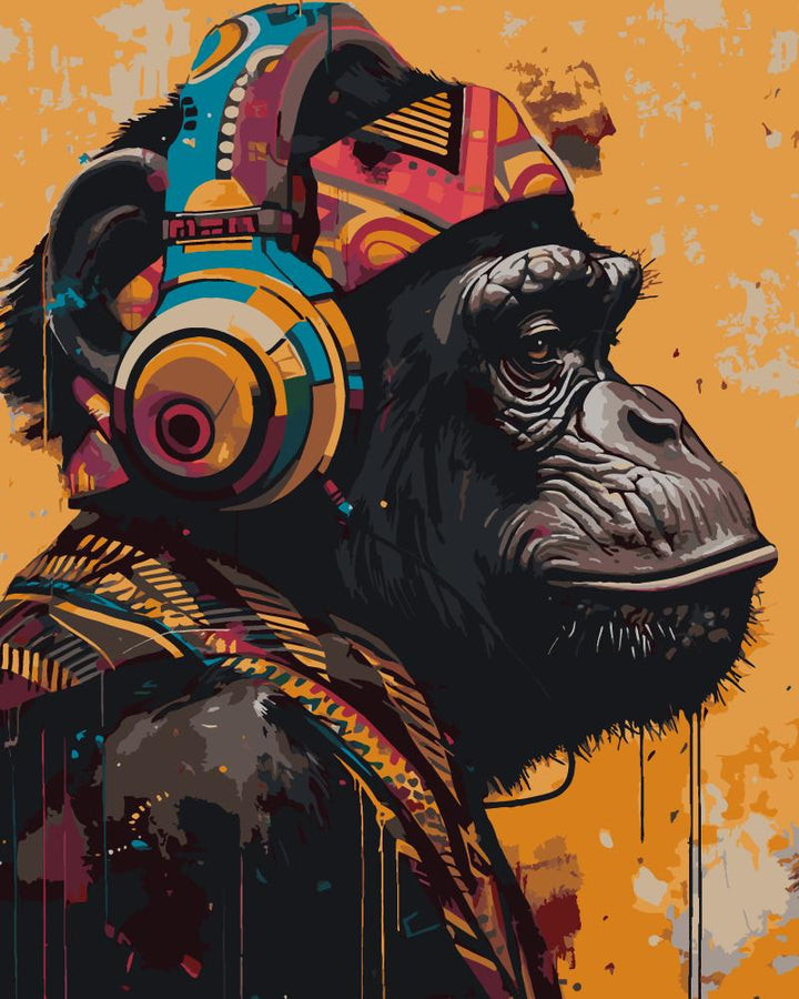 Paint By Numbers Kitisuvio™Animal Series Chimp No.12 - isuvio