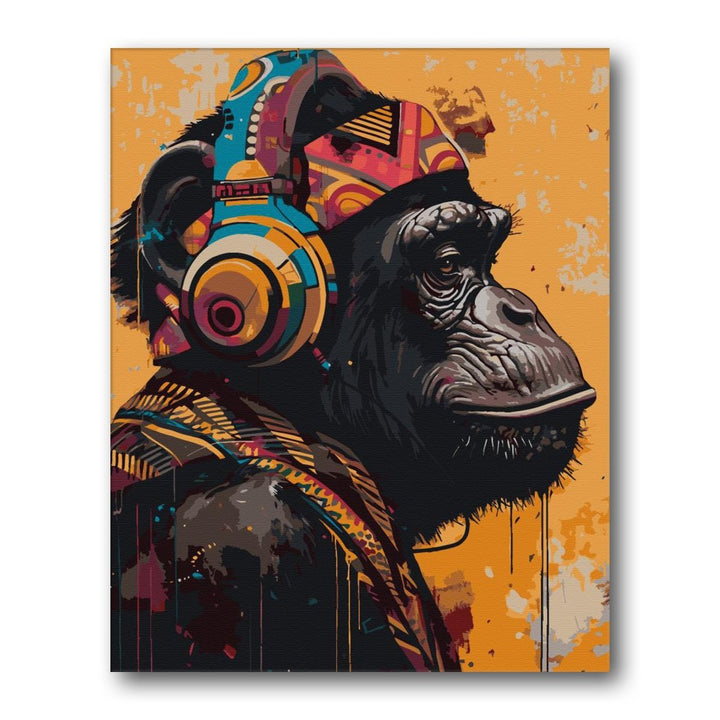 Paint By Numbers Kitisuvio™Animal Series Chimp No.12 - isuvio