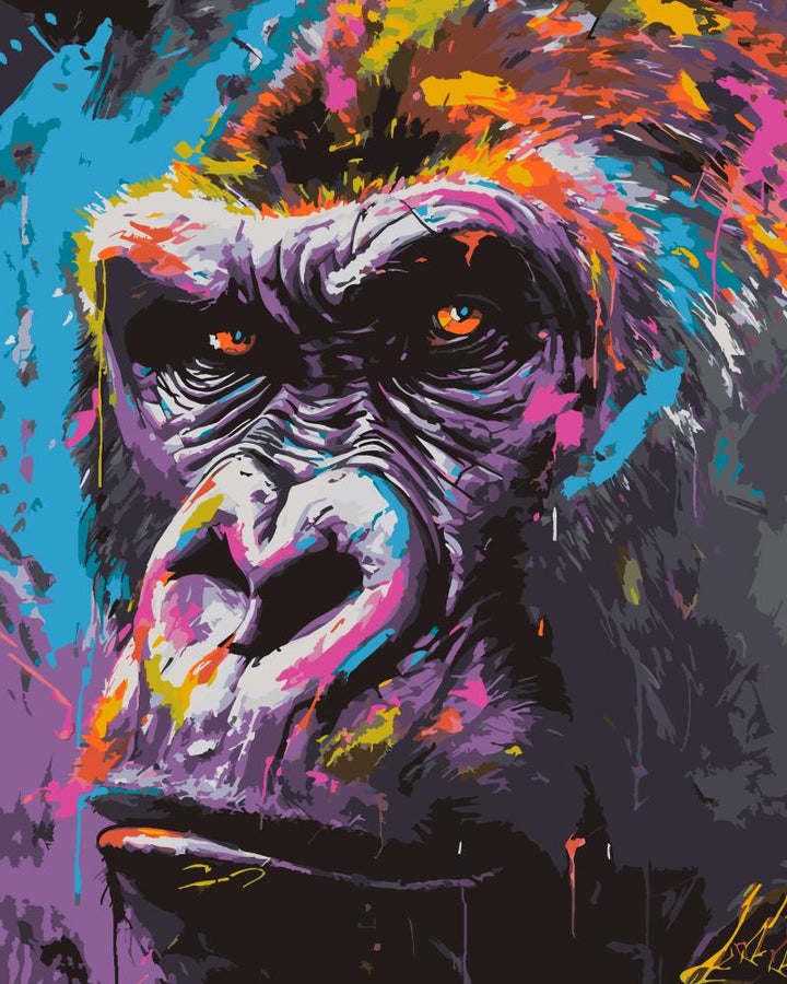 Paint By Numbers Kitisuvio™Animal Series Chimp No.15 - isuvio