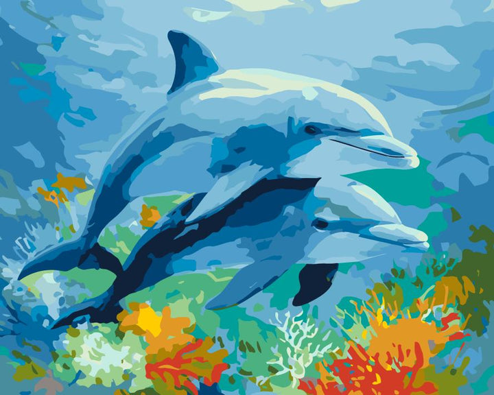 Paint By Numbers Kitisuvio™Animal Series dolphin No.253 - isuvio