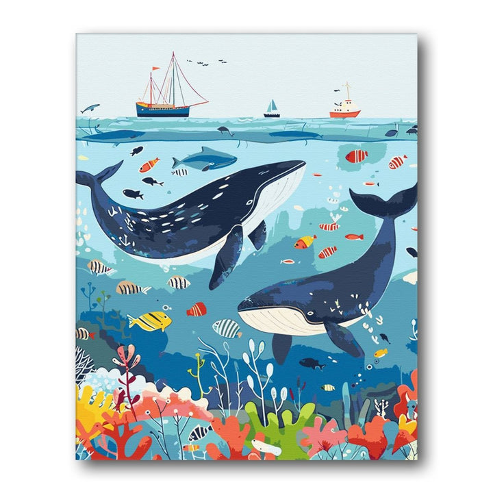 Paint By Numbers Kitisuvio™Animal Series Whale No.83 - isuvio