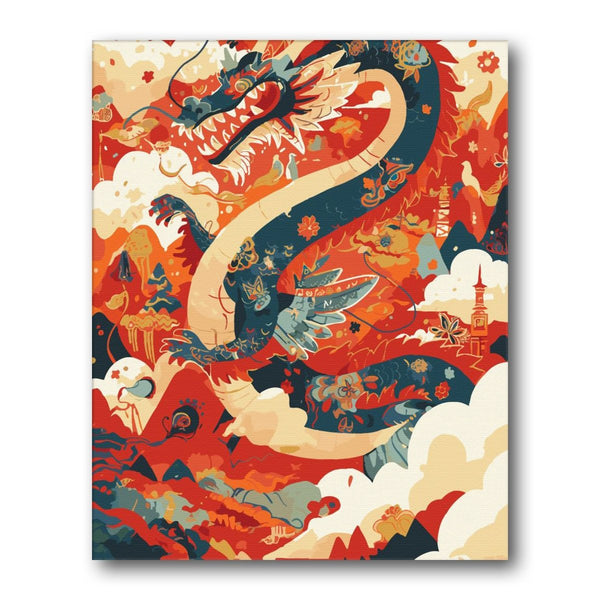 Paint By Numbers Kitisuvio™Chinese Culture Dragon No.20 - isuvio