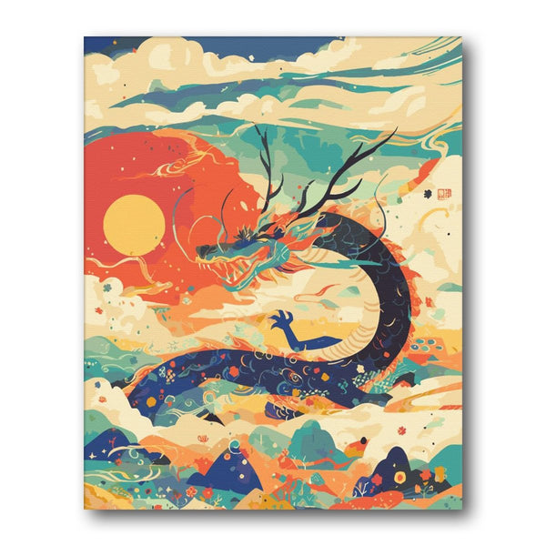 Paint By Numbers Kitisuvio™Chinese Culture Dragon No.21 - isuvio