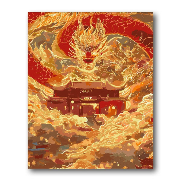 Paint By Numbers Kitisuvio™Chinese Culture Dragon No.38 - isuvio