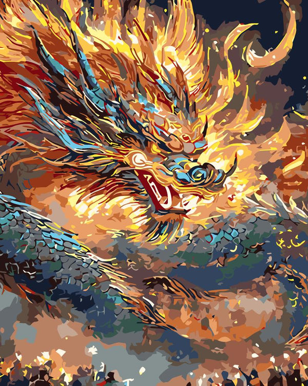 Paint By Numbers Kitisuvio™Chinese Culture Dragon No.40 - isuvio