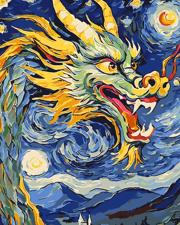 Paint By Numbers Kitisuvio™Chinese Culture Dragon No.48 - isuvio