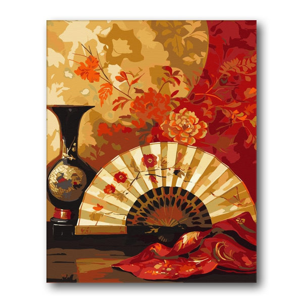 Paint By Numbers Kitisuvio™Chinese Culture Fan No.22 - isuvio