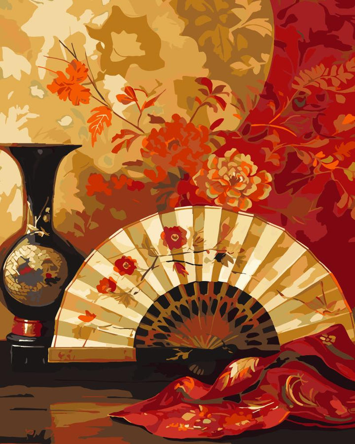 Paint By Numbers Kitisuvio™Chinese Culture Fan No.22 - isuvio