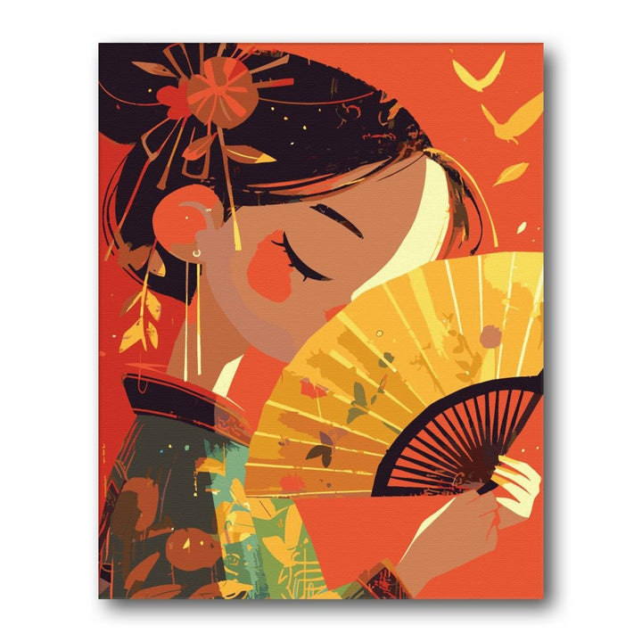 Paint By Numbers Kitisuvio™Chinese Culture Fan No.28 - isuvio