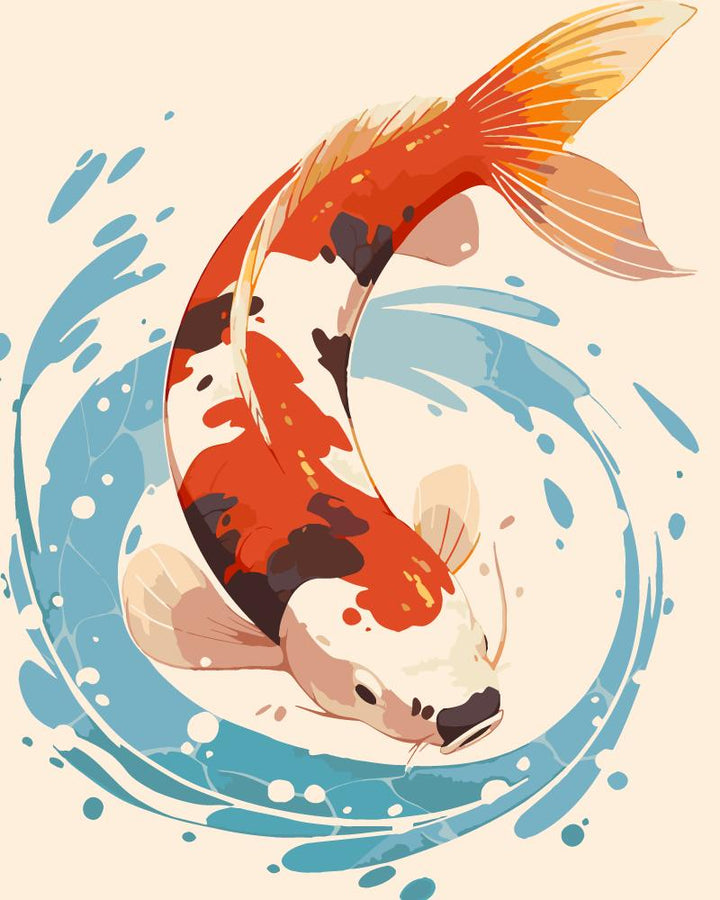 Paint By Numbers Kitisuvio™Chinese Culture Koi No.35 - isuvio