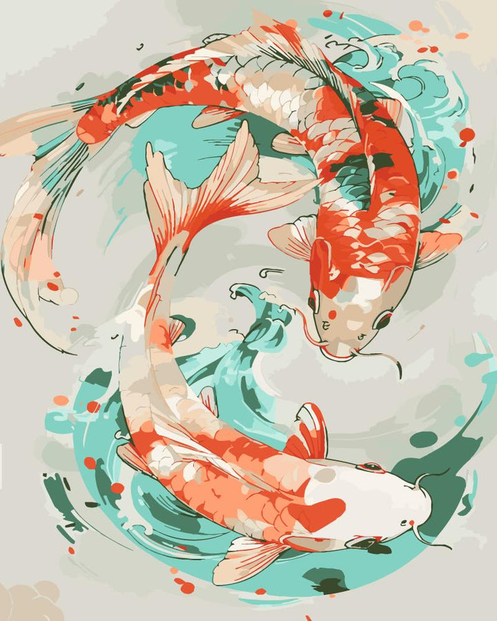 isuvio™Chinese Culture Koi No.63 - isuvio