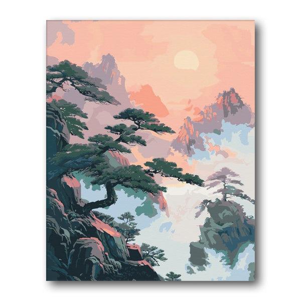 Paint By Numbers Kitisuvio™Chinese Culture Mount Huangshan No.67 - isuvio
