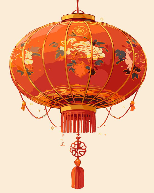 Paint By Numbers Kitisuvio™Chinese Culture Red Lantern No.18 - isuvio