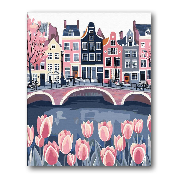 Paint By Numbers Kitisuvio™Cityscape Series Amsterdam No.5 - isuvio