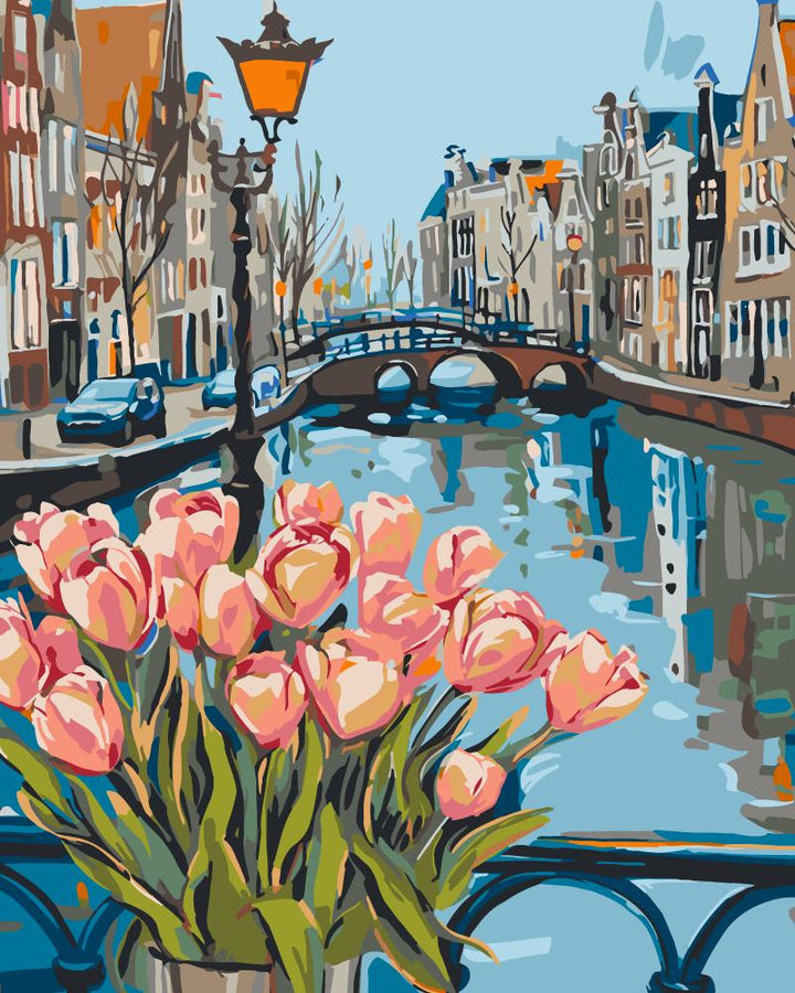 Paint By Numbers Kitisuvio™Cityscape Series Amsterdam No.6 - isuvio