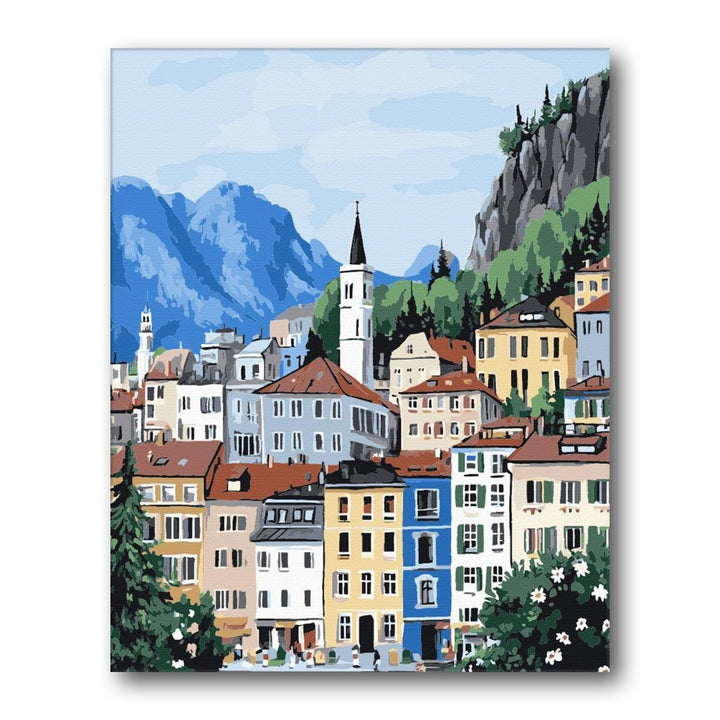 Paint By Numbers Kitisuvio™Cityscape Series Bolzano Italy No.75 - isuvio