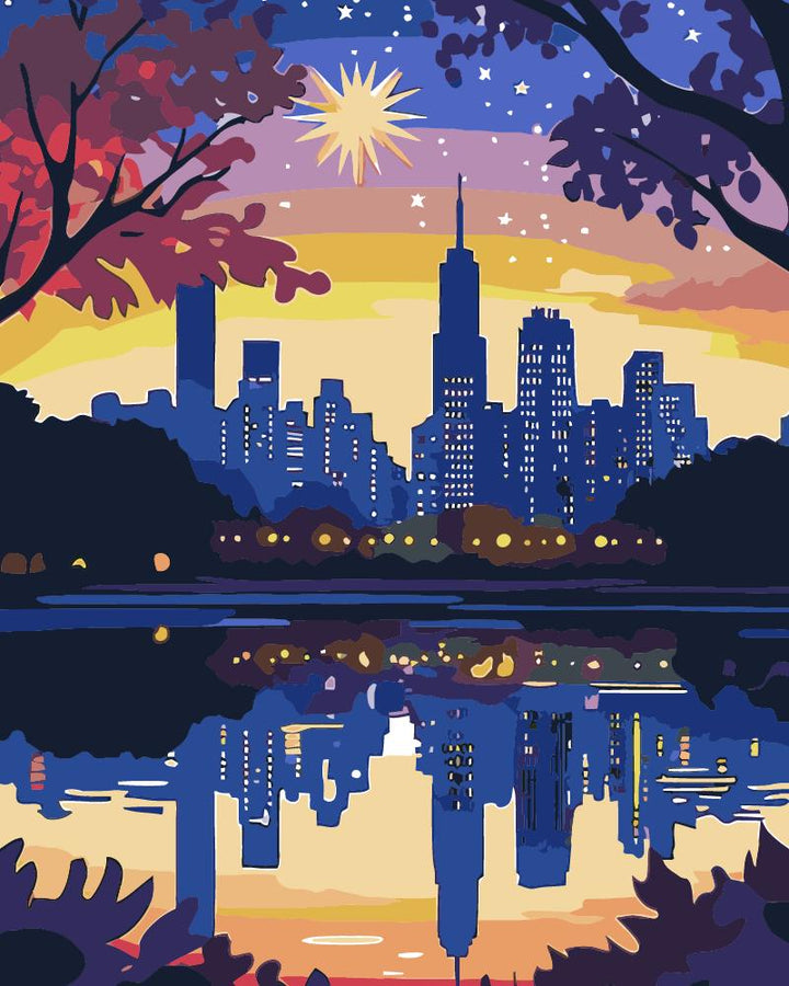 Paint By Numbers Kitisuvio™Cityscape Series Central park New York No.43 - isuvio